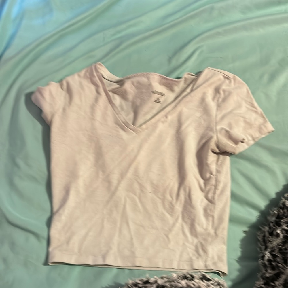 white crop top, xs, wild fable.